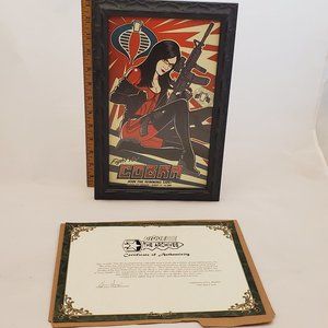 Framed GI Joe Convention 2009 Poster - Baroness +